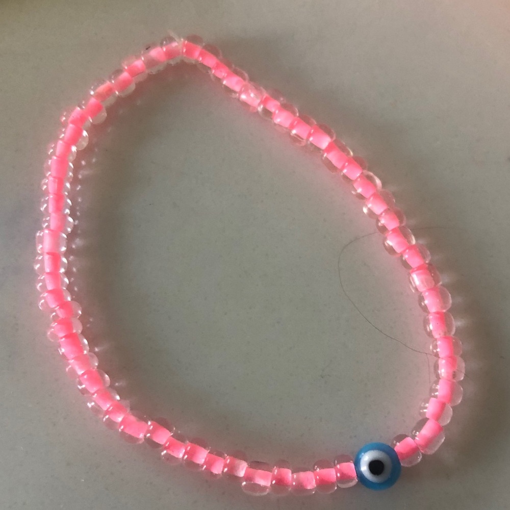 Evil Eye Handmade Glass Beaded Bracelet